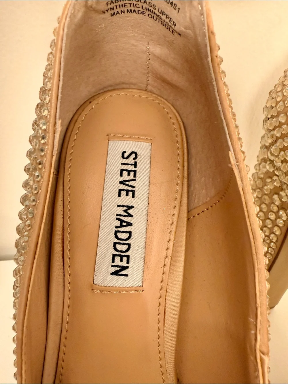Steve Madden rhinestone skyrise platforms size 6.5